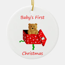 Premier Noël du bébé Décorations Pour Sapins De Noël