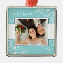 Premier ornement de mariage de Noël