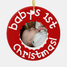 premier ornement de Noël du bébé