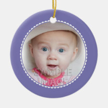 Premier pourpre de Noël de SweetBabyCarrots Babys Ornements