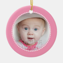 Premier rose de Noël de SweetBabyCarrots Babys Ornements