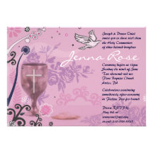 Premier rose d'invitation de colombe de calice de 