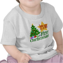 Premier T-shirt de Noël de Babys