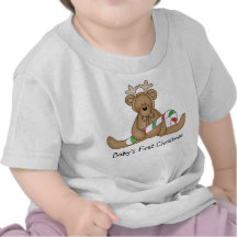 Premier T-shirt de Noël du bébé
