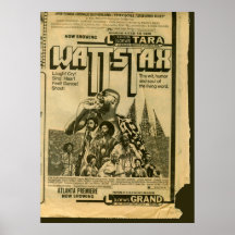 Première 1973 de film de Wattstax de poster vintag