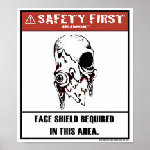 Première affiche de bouclier d'Humour-Visage de sé