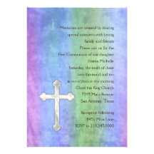 Première aquarelle de communion d'invitation