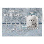 Première carte de Noël de bébés