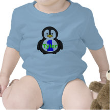 Première chemise de garçon d'anniversaire de pingo body pour bébé