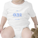 Première chemise drôle d'anniversaire pour un garç body pour bébé