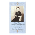 Première communion de carte de remerciements photocarte customisée