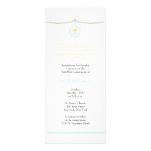 Première communion de garçon invitation