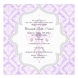 Première communion de toile de jute blanche croisé invitations