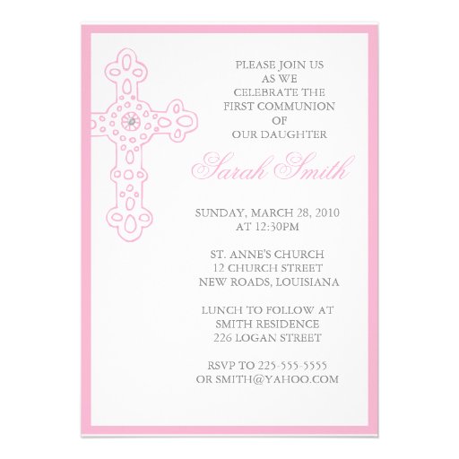 Première communion faire-parts