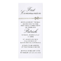 Première communion invitation personnalisable