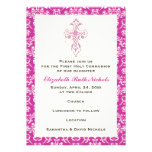 Première confirmation de baptême de sainte communi invitation personnalisable