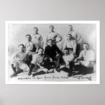 Première équipe 1897 du base-ball affiche