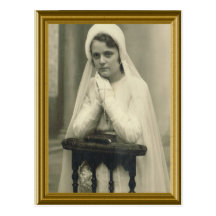 Première fille France de sainte communion circa 19 Cartes Postales