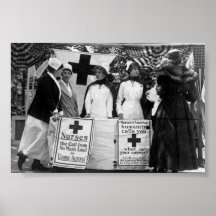 Première Guerre Mondiale de station de recrutement Poster