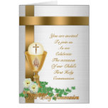 Première invitation de communion carte
