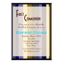 Première invitation de communion - garçon