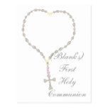 Première invitation de sainte communion carte postale