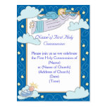 Première invitation de sainte communion cartes postales