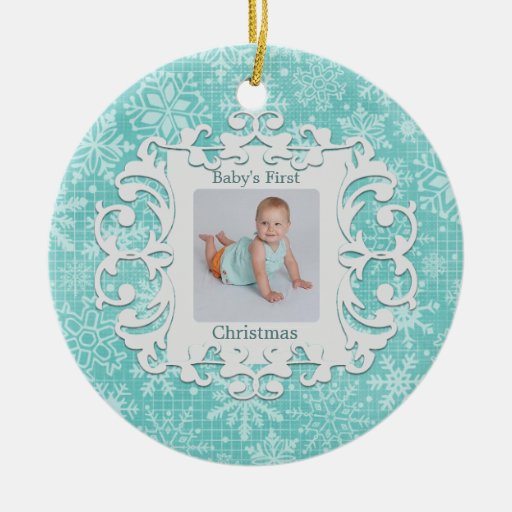 Première photo de vacances de Noël de Babys Décoration De Noël