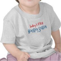 Première saison d'hockey du bébé t-shirts