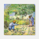 Premières étapes de Van Gogh (après millet) (F668) Aimants Pour Réfrigérateur