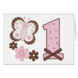 Premières invitations d'anniversaire de papillon r cartes