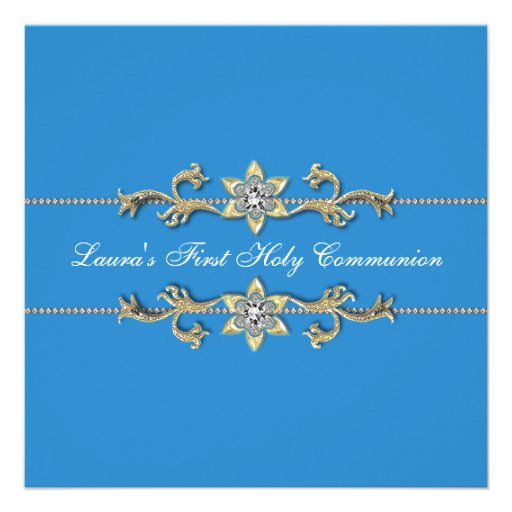 Premières invitations de communion de filles blanc