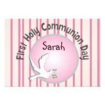 Premières invitations de sainte communion (fille)