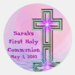 Premiers autocollants de la sainte communion de Sa