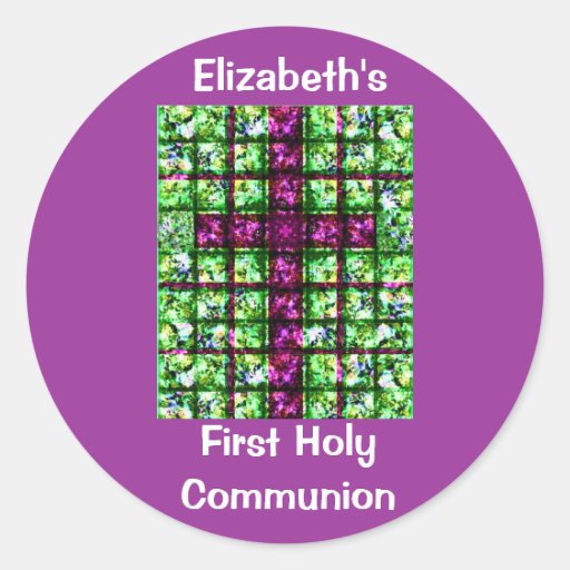 Premiers autocollants de sainte communion de coutu