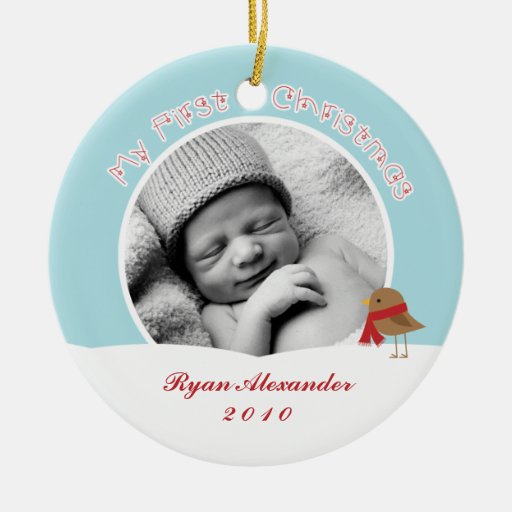 Premiers ornements de Noël du bébé
