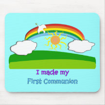 Premiers T-shirts et cadeaux de communion d'enfant Tapis De Souris