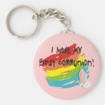 Premiers T-shirts et cadeaux de jour de communion Porte-clefs