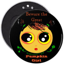 Prenez garde de la GRANDE fille de CITROUILLE (le  Pin's