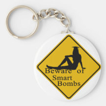 Prenez garde des bombes futées porte-clefs