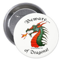 Prenez garde des dragons badges avec agrafe