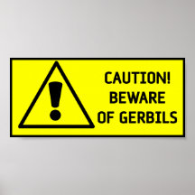 Prenez garde des gerbilles posters