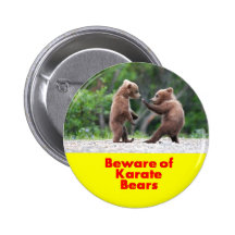 Prenez garde des ours de karaté pin's