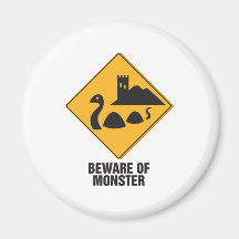 Prenez garde du monstre de Loch Ness Aimants