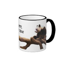 Prenez une tasse de panda de coupure
