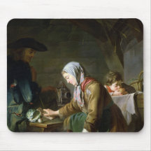 Préparation d'un repas tapis de souris