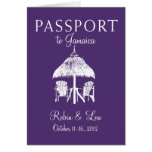 Présent de voyage d'anniversaire de passeport de M Carte De Vœux