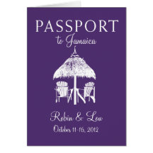 Présent de voyage d'anniversaire de passeport de M Carte De Vœux
