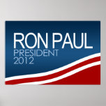 Président 2012 de Ron Paul Poster