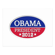 Président 2012 d'Obama Cartes Postales